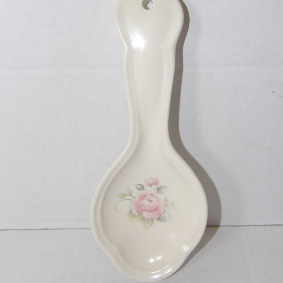 Vintage Pfaltzgraff Tea Rose Spoon Rest - Picture 1 of 4